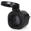Set de Mini Enchufes para Exterior Smartwares SH4-99653/ Negros Set de Mini Enchufes para Exterior Smartwares SH4-99653/ Negros