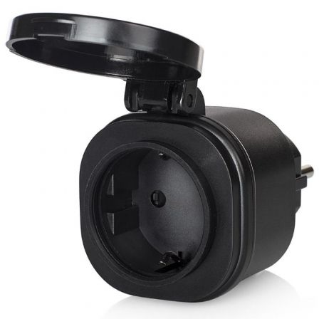 Set de Mini Enchufes para Exterior Smartwares SH4-99653/ Negros Set de Mini Enchufes para Exterior Smartwares SH4-99653/ Negros