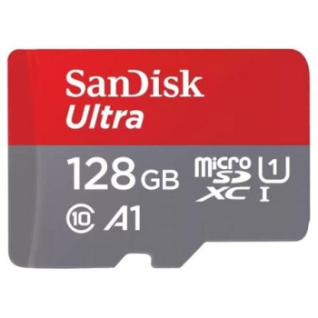 Tarjeta de Memoria SanDisk Ultra 128GB microSD XC con Adaptador/ Clase 10/ 140MBs Tarjeta de Memoria SanDisk Ultra 128GB microSD XC con Adaptador/ Clase 10/ 140MBs