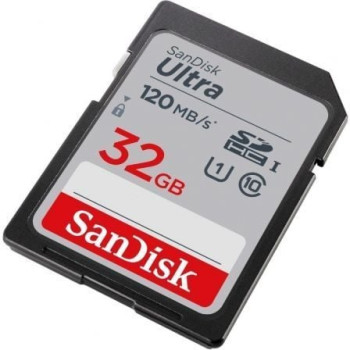 Tarjeta de Memoria SanDisk Ultra 32GB SD HC UHS-I - SDXC/ Clase 10/ 120MBs Tarjeta de Memoria SanDisk Ultra 32GB SD HC UHS-I - SDXC/ Clase 10/ 120MBs