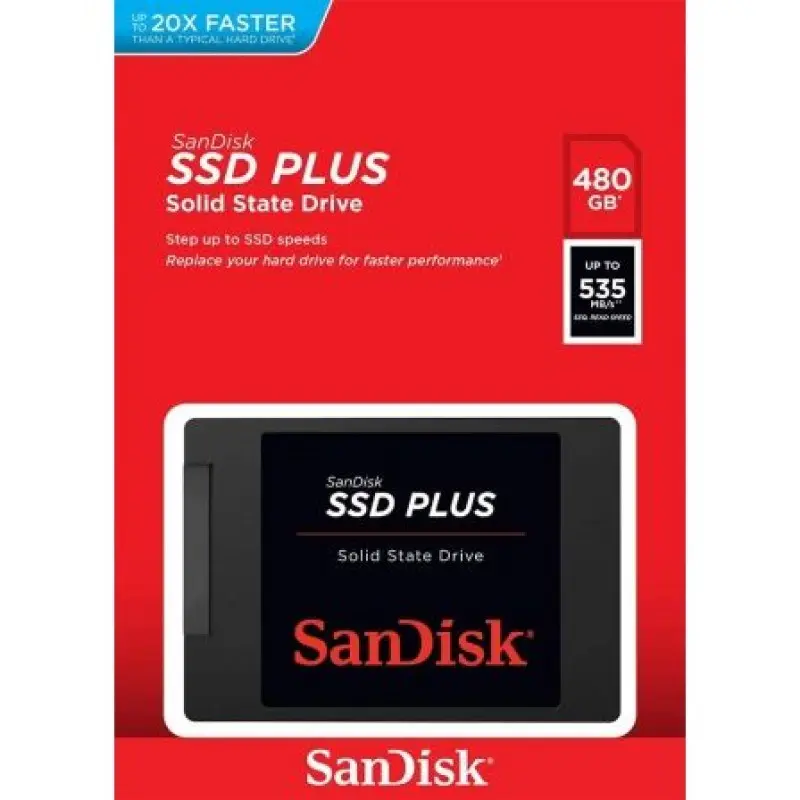 Disco SSD SanDisk Plus 480GB/ SATA III Disco SSD SanDisk Plus 480GB/ SATA III