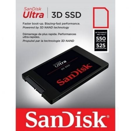 Disco SSD SanDisk Ultra 3D 500GB/ SATA III Disco SSD SanDisk Ultra 3D 500GB/ SATA III