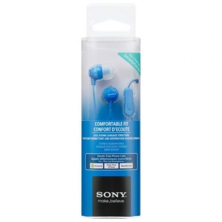 Auriculares Intrauditivos Sony MDR-EX15APLI/ con Micrófono/ Jack 3.5/ Azules Auriculares Intrauditivos Sony MDR-EX15APLI/ con Micrófono/ Jack 3.5/ Azules