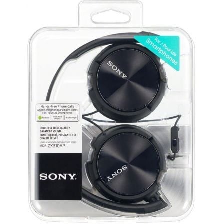 Auriculares Sony MDRZX310APB/ con Micrófono/ Jack 3.5/ Negros Auriculares Sony MDRZX310APB/ con Micrófono/ Jack 3.5/ Negros