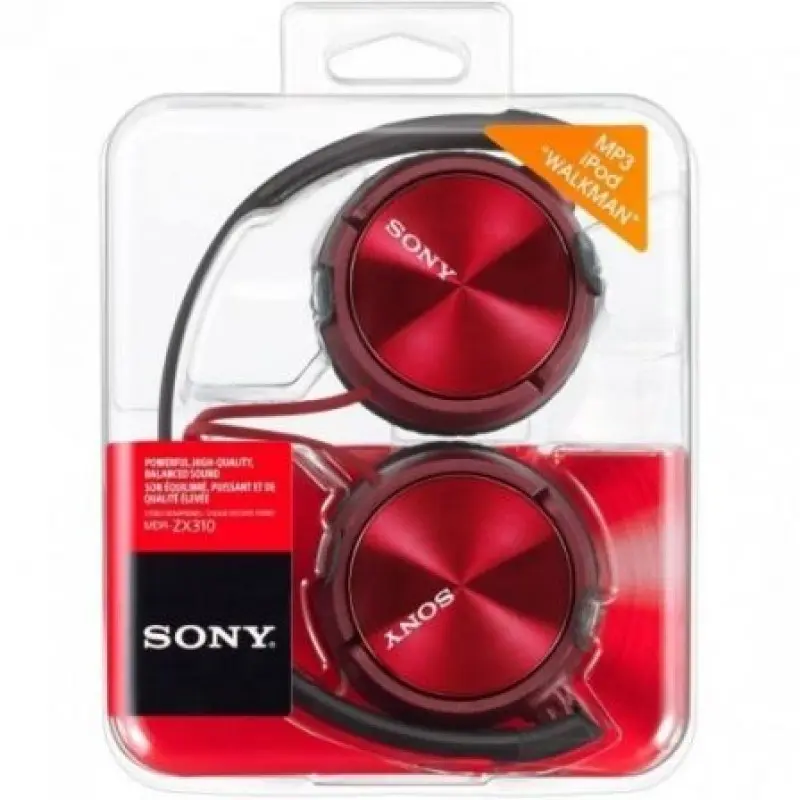 Auriculares Sony MDRZX310APR/ con Micrófono/ Jack 3.5/ Rojos Auriculares Sony MDRZX310APR/ con Micrófono/ Jack 3.5/ Rojos
