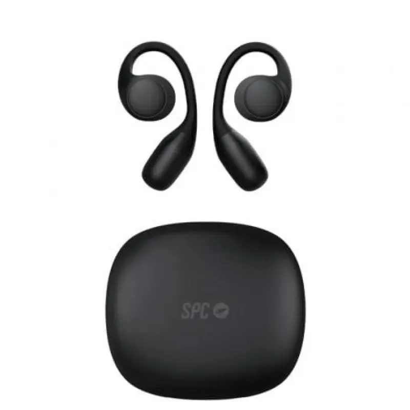 Auriculares Deportivos Bluetooth SPC Ether 2 Sense con estuche de carga/ Autonomía 8h/ Negros Auriculares Deportivos Bluetooth SPC Ether 2 Sense con estuche de carga/ Autonomía 8h/ Negros