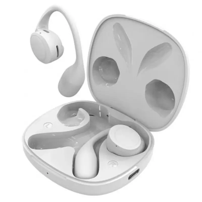 Auriculares Deportivos Bluetooth SPC Ether 2 Sense con estuche de carga/ Autonomía 8h/ Blancos Auriculares Deportivos Bluetooth SPC Ether 2 Sense con estuche de carga/ Autonomía 8h/ Blancos