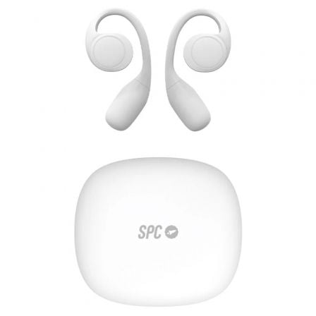 Auriculares Deportivos Bluetooth SPC Ether 2 Sense con estuche de carga/ Autonomía 8h/ Blancos Auriculares Deportivos Bluetooth SPC Ether 2 Sense con estuche de carga/ Autonomía 8h/ Blancos