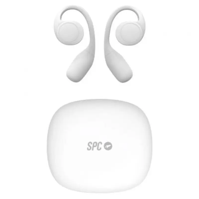 Auriculares Deportivos Bluetooth SPC Ether 2 Sense con estuche de carga/ Autonomía 8h/ Blancos Auriculares Deportivos Bluetooth SPC Ether 2 Sense con estuche de carga/ Autonomía 8h/ Blancos