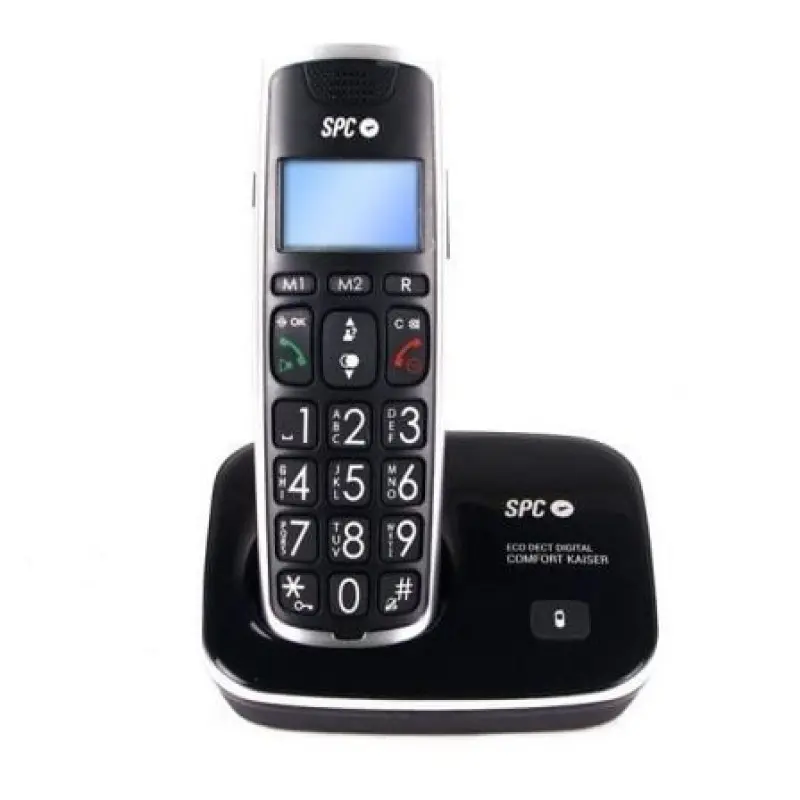 Teléfono Inalámbrico SPC Telecom 7608/ Negro Teléfono Inalámbrico SPC Telecom 7608/ Negro