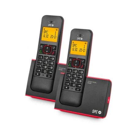 Teléfono Inalámbrico SPC Blade 7292RC2/ Pack DUO/ Rojo y Negro Teléfono Inalámbrico SPC Blade 7292RC2/ Pack DUO/ Rojo y Negro