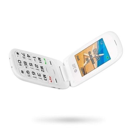 Teléfono Móvil SPC Harmony para Personas Mayores/ Blanco Teléfono Móvil SPC Harmony para Personas Mayores/ Blanco