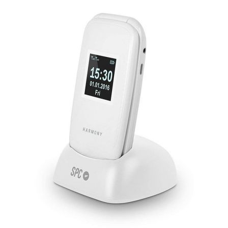 Teléfono Móvil SPC Harmony para Personas Mayores/ Blanco Teléfono Móvil SPC Harmony para Personas Mayores/ Blanco