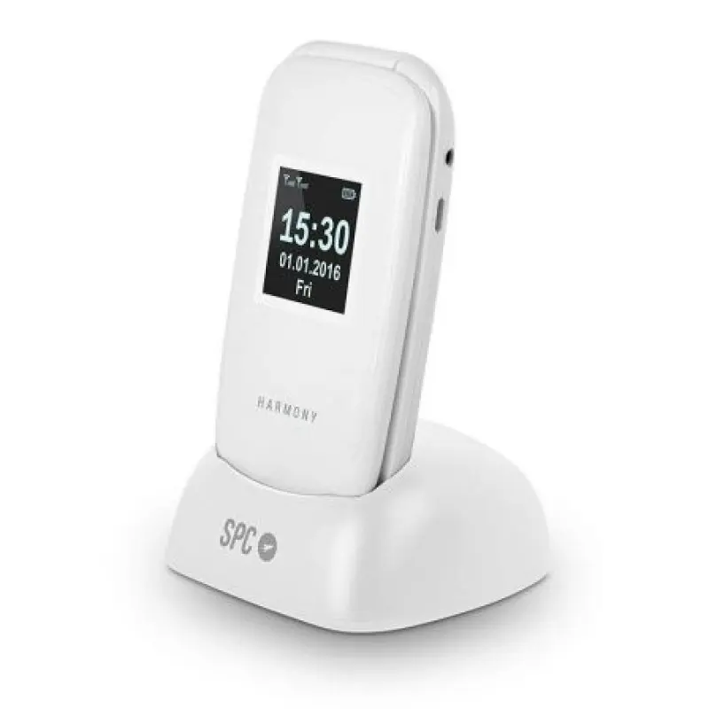 Teléfono Móvil SPC Harmony para Personas Mayores/ Blanco Teléfono Móvil SPC Harmony para Personas Mayores/ Blanco