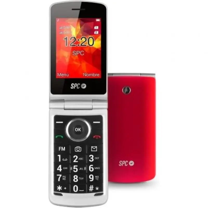 Teléfono Móvil SPC Opal para Personas Mayores/ Rojo Teléfono Móvil SPC Opal para Personas Mayores/ Rojo