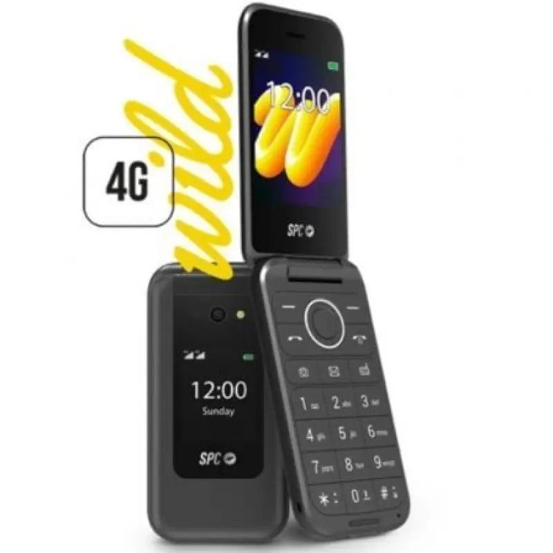 Teléfono Móvil SPC WILD para Personas Mayores/ 4G/ Negro Teléfono Móvil SPC WILD para Personas Mayores/ 4G/ Negro
