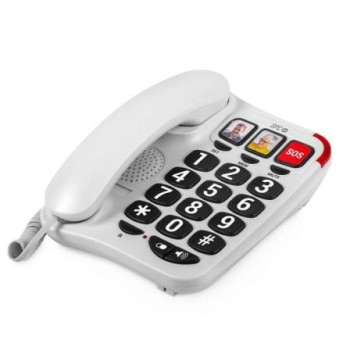 Teléfono SPC Confort Numbers 2/ Blanco Teléfono SPC Confort Numbers 2/ Blanco