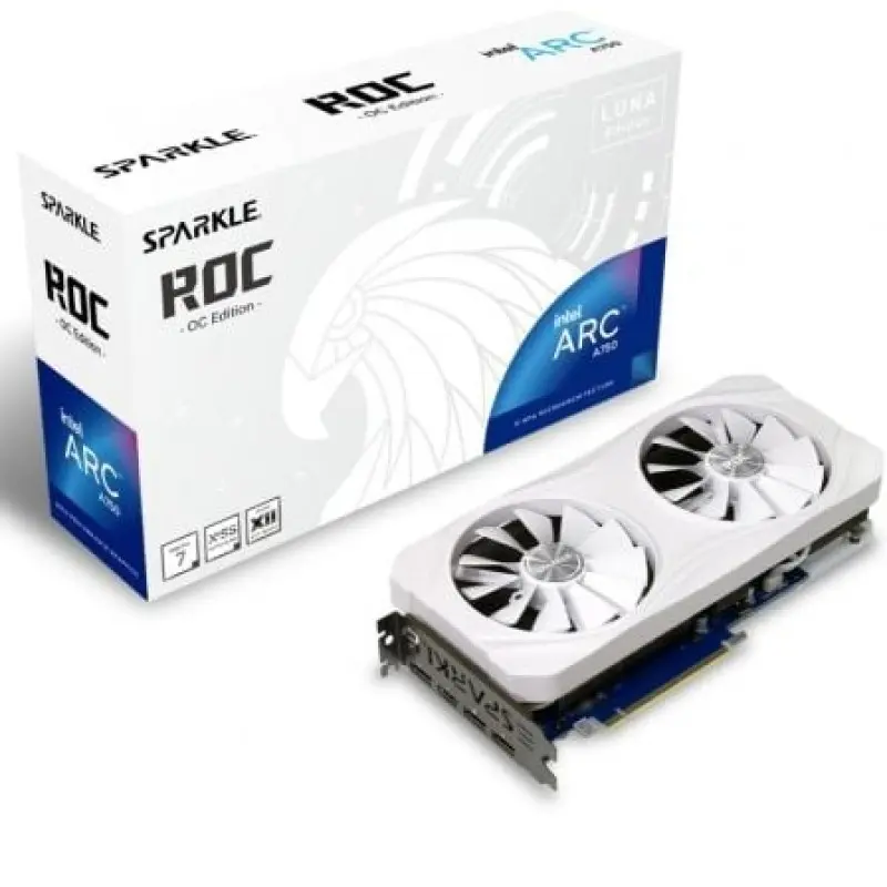 Tarjeta Gráfica Sparkle Intel Arc A750 ROC LUNA OC/ 8GB GDDR6 Tarjeta Gráfica Sparkle Intel Arc A750 ROC LUNA OC/ 8GB GDDR6