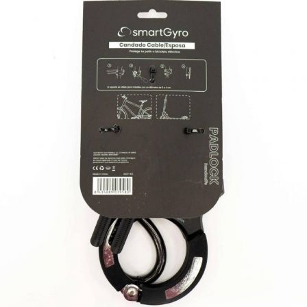 Candado Cable/ Esposa SmartGyro SG27-531 para Patinetes y Bicicletas/ 16x12x2cm/ Cable 120cm Candado Cable/ Esposa SmartGyro SG27-531 para Patinetes y Bicicletas/ 16x12x2cm/ Cable 120cm