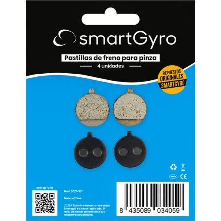 Pack 4 Pastillas de Freno para Pinza Bolids SmartGyro SG27-321/ Compatible con Speedway / Rockway y Crossover Pack 4 Pastillas de Freno para Pinza Bolids SmartGyro SG27-321/ Compatible con Speedway / Rockway y Crossover