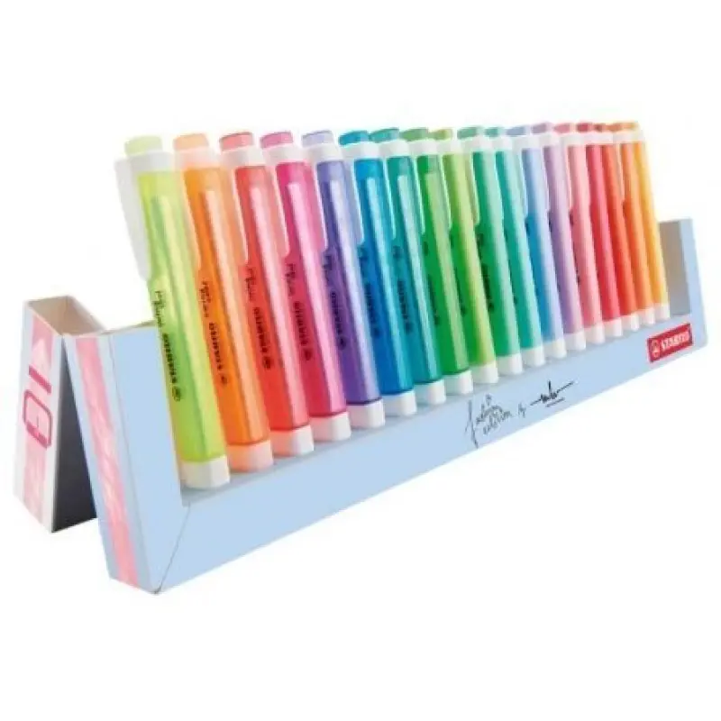 Peana de Marcadores Fluorescentes Stabilo Swing Cool/ 18 Unidades/ Colores Surtidos Peana de Marcadores Fluorescentes Stabilo Swing Cool/ 18 Unidades/ Colores Surtidos