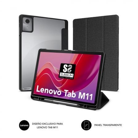 Funda Subblim Clear Shock Case CST-5SC130 para Tablet Lenovo M11 de 11'/ Negra Funda Subblim Clear Shock Case CST-5SC130 para Tablet Lenovo M11 de 11'/ Negra