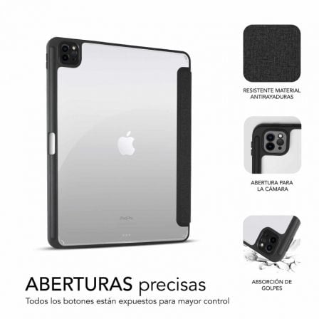 Funda Subblim Clear Shock para Tablet iPad Pro 11' 2020-2022/ Negra Funda Subblim Clear Shock para Tablet iPad Pro 11' 2020-2022/ Negra