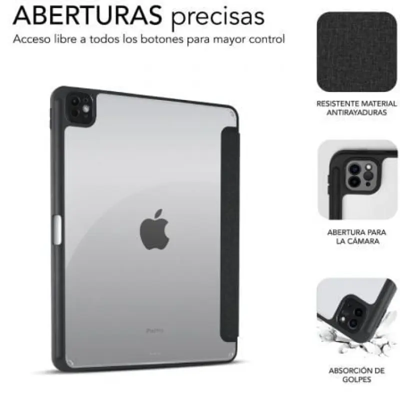 Funda Subblim Clear Shock Case para iPad Pro 11' 2024 M4/ Negra Funda Subblim Clear Shock Case para iPad Pro 11' 2024 M4/ Negra
