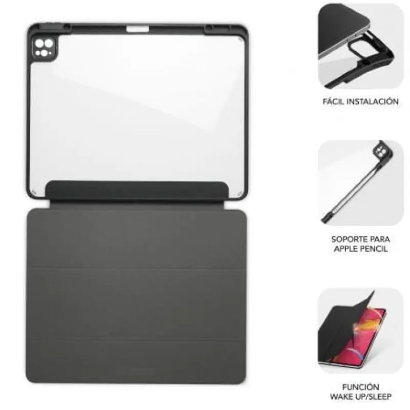 Funda Subblim Clear Shock Case para iPad Pro 11' 2024 M4/ Negra Funda Subblim Clear Shock Case para iPad Pro 11' 2024 M4/ Negra