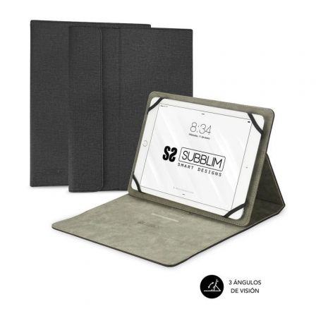 Funda Subblim Clever Stand para Tablets de 9'-10.1'/ Negra Funda Subblim Clever Stand para Tablets de 9'-10.1'/ Negra