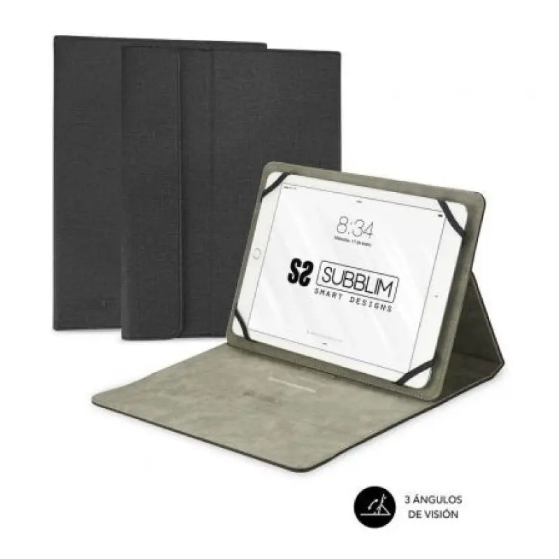 Funda Subblim Clever Stand para Tablets de 9'-10.1'/ Negra Funda Subblim Clever Stand para Tablets de 9'-10.1'/ Negra