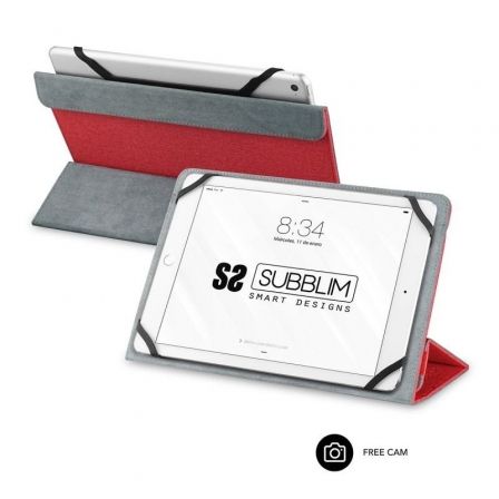 Funda Subblim Freecam para Tablets de 10.1'-11'/ Roja Funda Subblim Freecam para Tablets de 10.1'-11'/ Roja
