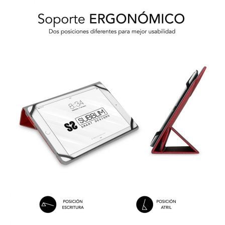 Funda Subblim Freecam para Tablets de 10.1'-11'/ Roja Funda Subblim Freecam para Tablets de 10.1'-11'/ Roja