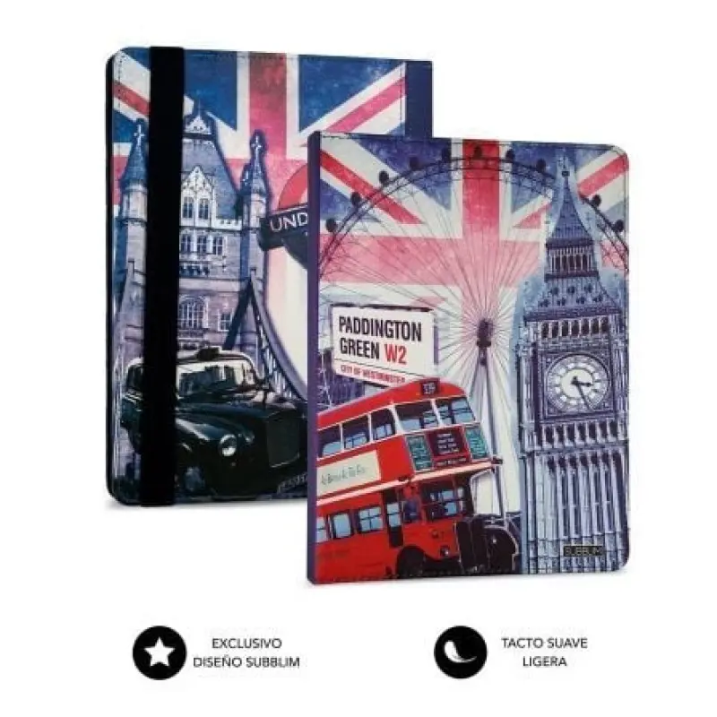 Funda con Teclado Subblim Keytab Pro USB England para Tablets de 10.1'-11' Funda con Teclado Subblim Keytab Pro USB England para Tablets de 10.1'-11'