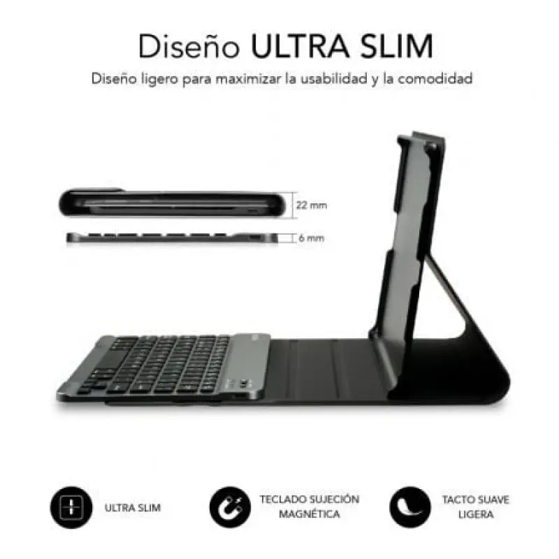Funda con Teclado Subblim KeyTab Pro BT para Tablet Lenovo Tab M10 FHD Plus de 10.3'/ Negra Funda con Teclado Subblim KeyTab Pro BT para Tablet Lenovo Tab M10 FHD Plus de 10.3'/ Negra