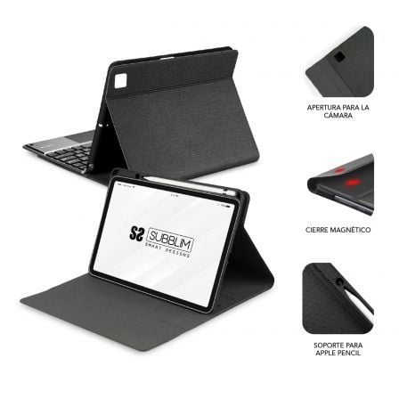 Funda con Teclado Subblim Keytab Pro Bluetooth Touchpad para Tablets Apple iPad Pro de 11' 2020/ Negra Funda con Teclado Subblim Keytab Pro Bluetooth Touchpad para Tablets Apple iPad Pro de 11' 2020/ Negra