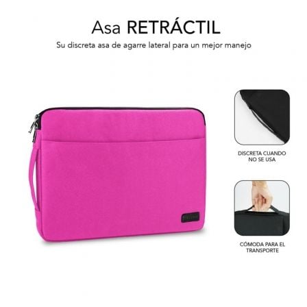 Funda Subblim Urban Laptop Sleeve para Portátiles hasta 14'/ Rosa Funda Subblim Urban Laptop Sleeve para Portátiles hasta 14'/ Rosa