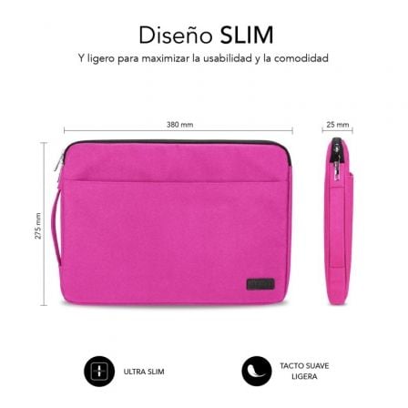 Funda Subblim Urban Laptop Sleeve para Portátiles hasta 14'/ Rosa Funda Subblim Urban Laptop Sleeve para Portátiles hasta 14'/ Rosa