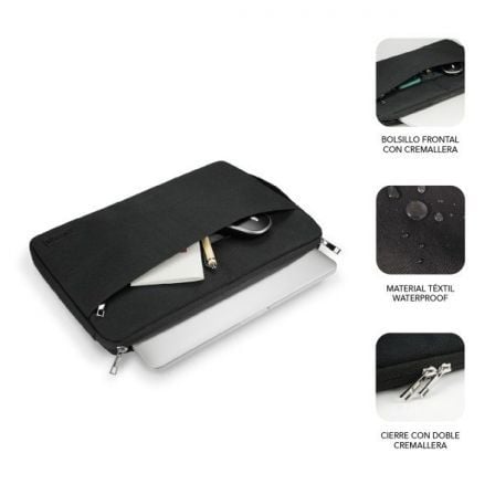 Funda Subblim Urban Laptop Sleeve para Portátiles hasta 15.6'/ Negra Funda Subblim Urban Laptop Sleeve para Portátiles hasta 15.6'/ Negra