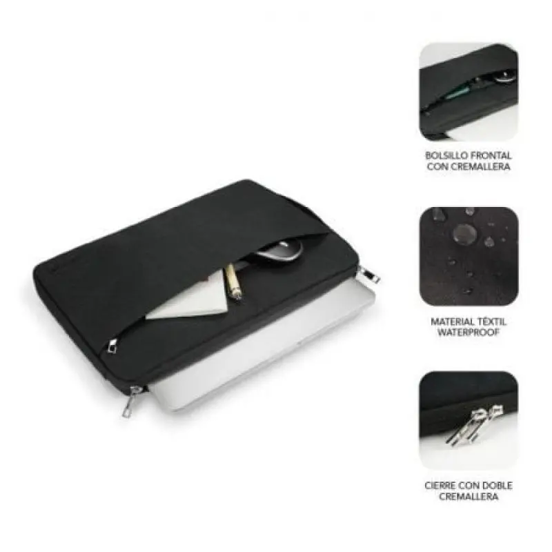 Funda Subblim Urban Laptop Sleeve para Portátiles hasta 15.6'/ Negra Funda Subblim Urban Laptop Sleeve para Portátiles hasta 15.6'/ Negra