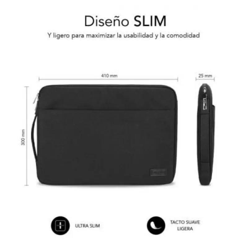 Funda Subblim Urban Laptop Sleeve para Portátiles hasta 15.6'/ Negra Funda Subblim Urban Laptop Sleeve para Portátiles hasta 15.6'/ Negra