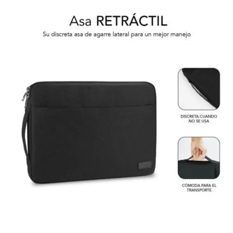 Funda Subblim Urban Laptop Sleeve para Portátiles hasta 15.6'/ Negra Funda Subblim Urban Laptop Sleeve para Portátiles hasta 15.6'/ Negra