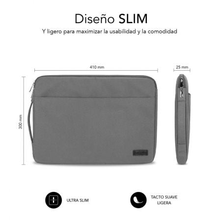 Funda Subblim Urban Laptop Sleeve para Portátiles hasta 15.6'/ Gris Funda Subblim Urban Laptop Sleeve para Portátiles hasta 15.6'/ Gris