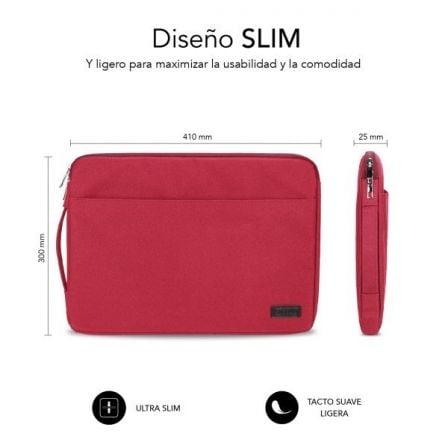 Funda Subblim Urban Laptop Sleeve para Portátiles hasta 15.6'/ Roja Funda Subblim Urban Laptop Sleeve para Portátiles hasta 15.6'/ Roja