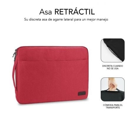 Funda Subblim Urban Laptop Sleeve para Portátiles hasta 15.6'/ Roja Funda Subblim Urban Laptop Sleeve para Portátiles hasta 15.6'/ Roja