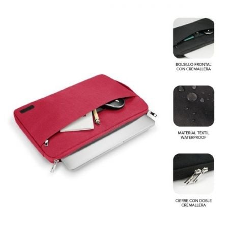Funda Subblim Urban Laptop Sleeve para Portátiles hasta 15.6'/ Roja Funda Subblim Urban Laptop Sleeve para Portátiles hasta 15.6'/ Roja