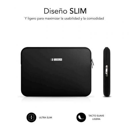 Funda Subblim Business Laptop Sleeve Neoprene V2 para Portátiles hasta 15.6'/ Negra Funda Subblim Business Laptop Sleeve Neoprene V2 para Portátiles hasta 15.6'/ Negra