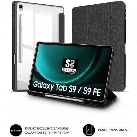 Funda Subblim Clear Shock para Tablet Samsung S9 11'/ S9 FE 10.9'/ Negra Funda Subblim Clear Shock para Tablet Samsung S9 11'/ S9 FE 10.9'/ Negra