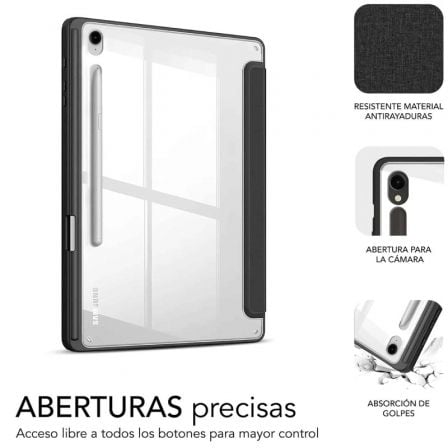 Funda Subblim Clear Shock para Tablet Samsung S9 11'/ S9 FE 10.9'/ Negra Funda Subblim Clear Shock para Tablet Samsung S9 11'/ S9 FE 10.9'/ Negra