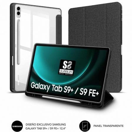 Funda Subblim Clear Shock para Tablet Samsung S9+/ FE 12.4'/ Negra Funda Subblim Clear Shock para Tablet Samsung S9+/ FE 12.4'/ Negra